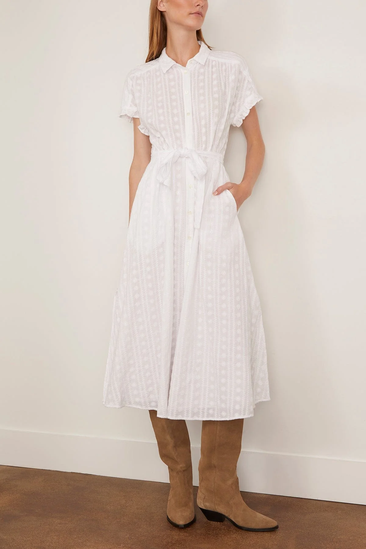 Naya Dress in White - Image 3