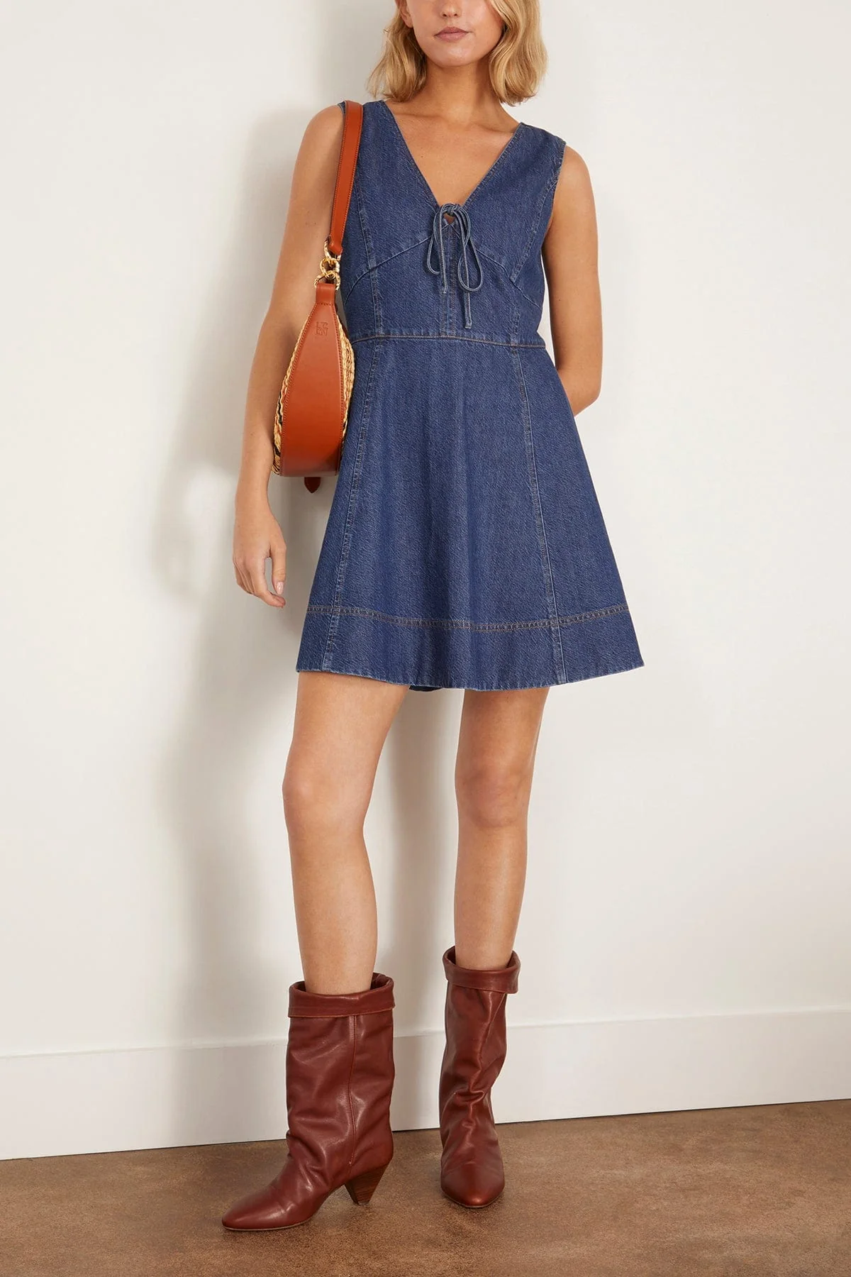 Nova Dress in Classic Indigo Blue - Image 2