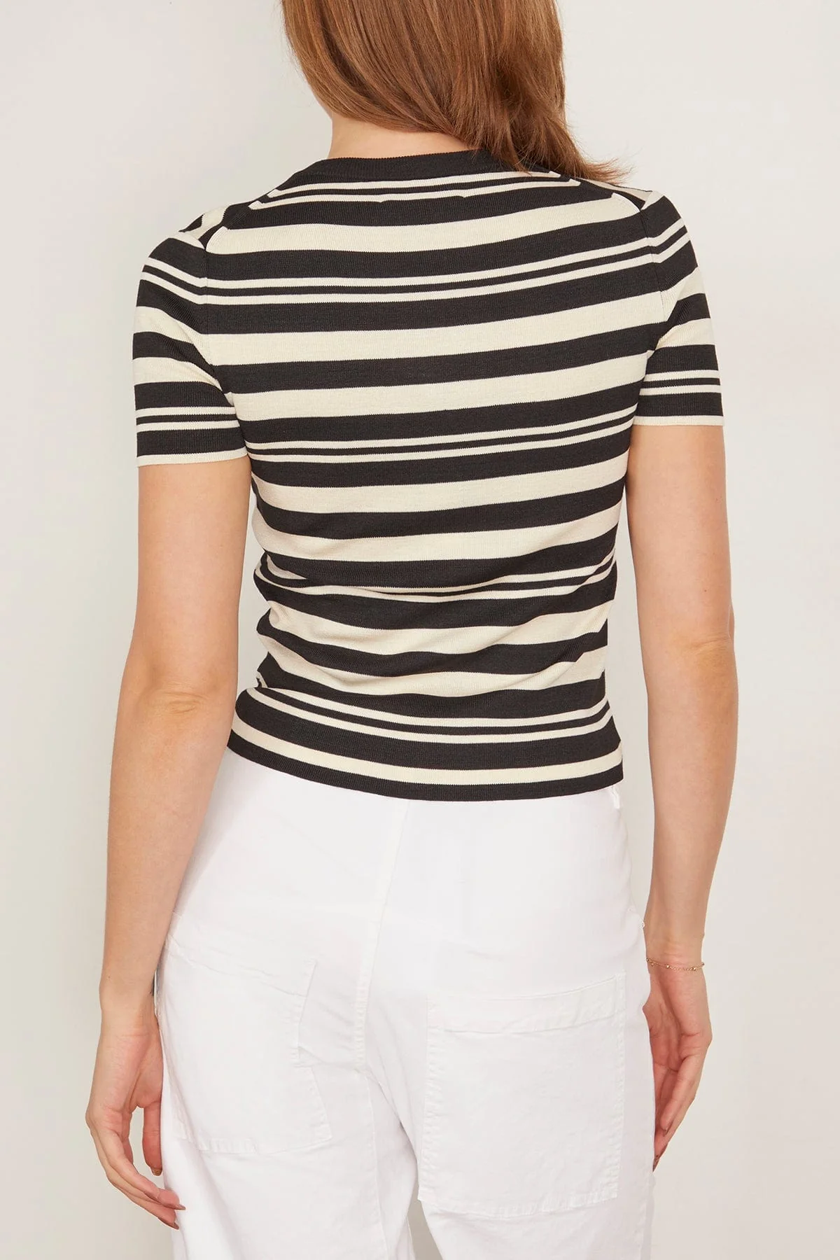 Oaklynn Sweater in Black/Ivory Stripe - Image 5