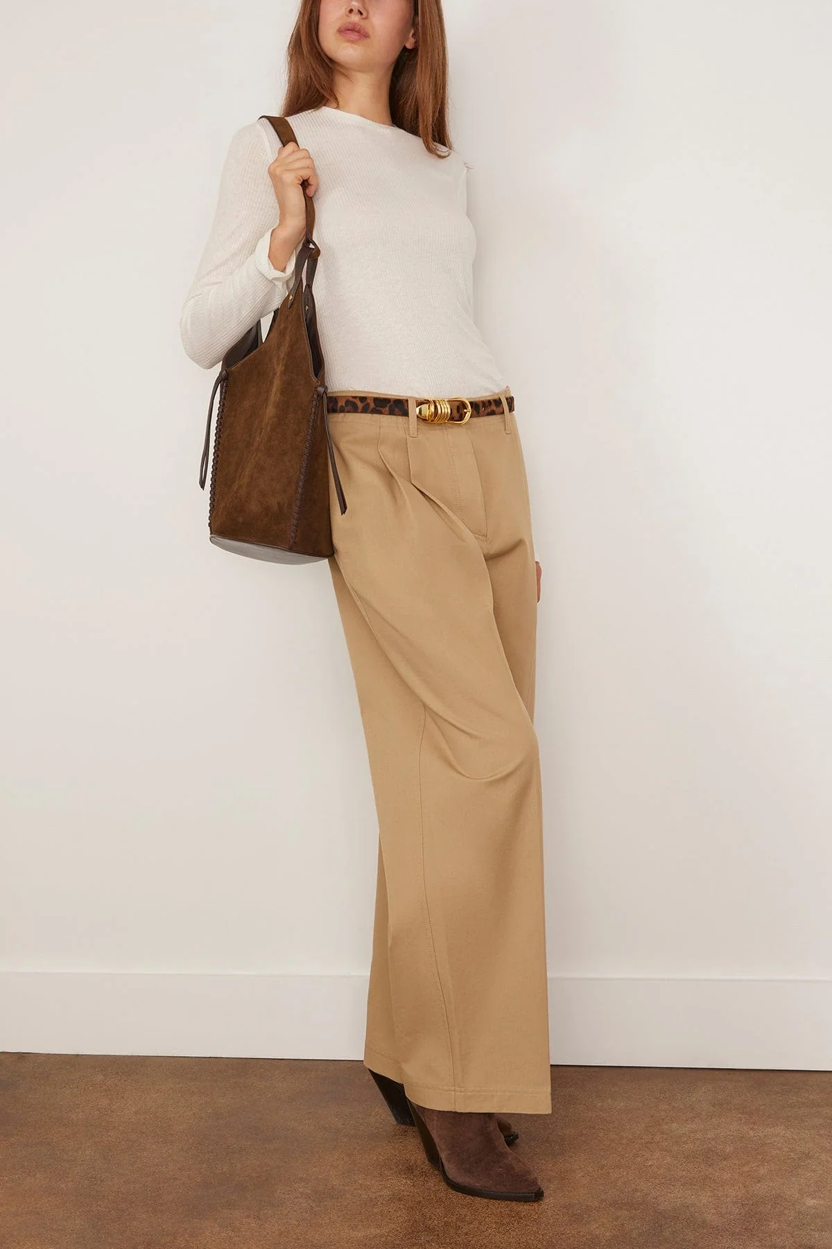 Ortigia Long Sleeve Top in Ivory - Image 2