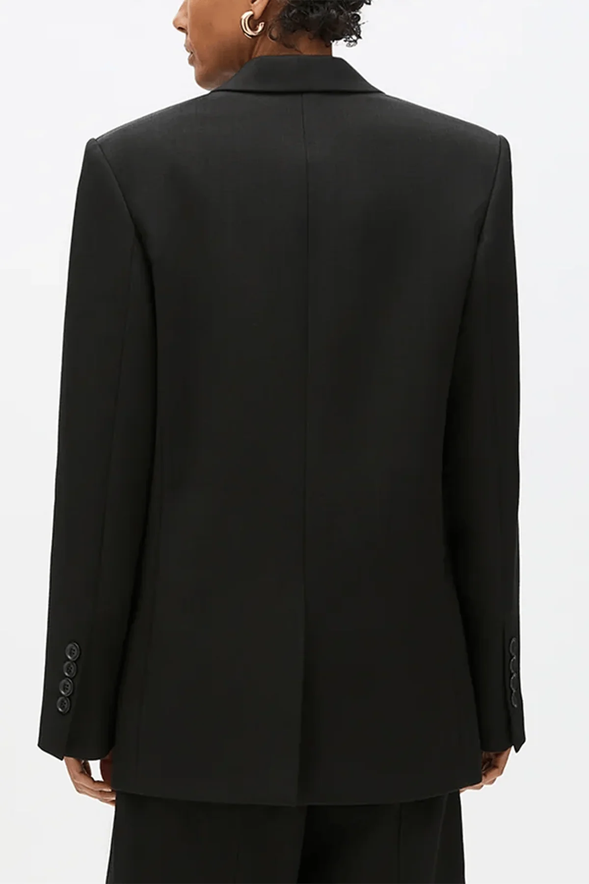 Oversized Tailored Jacket in Black - Image 4