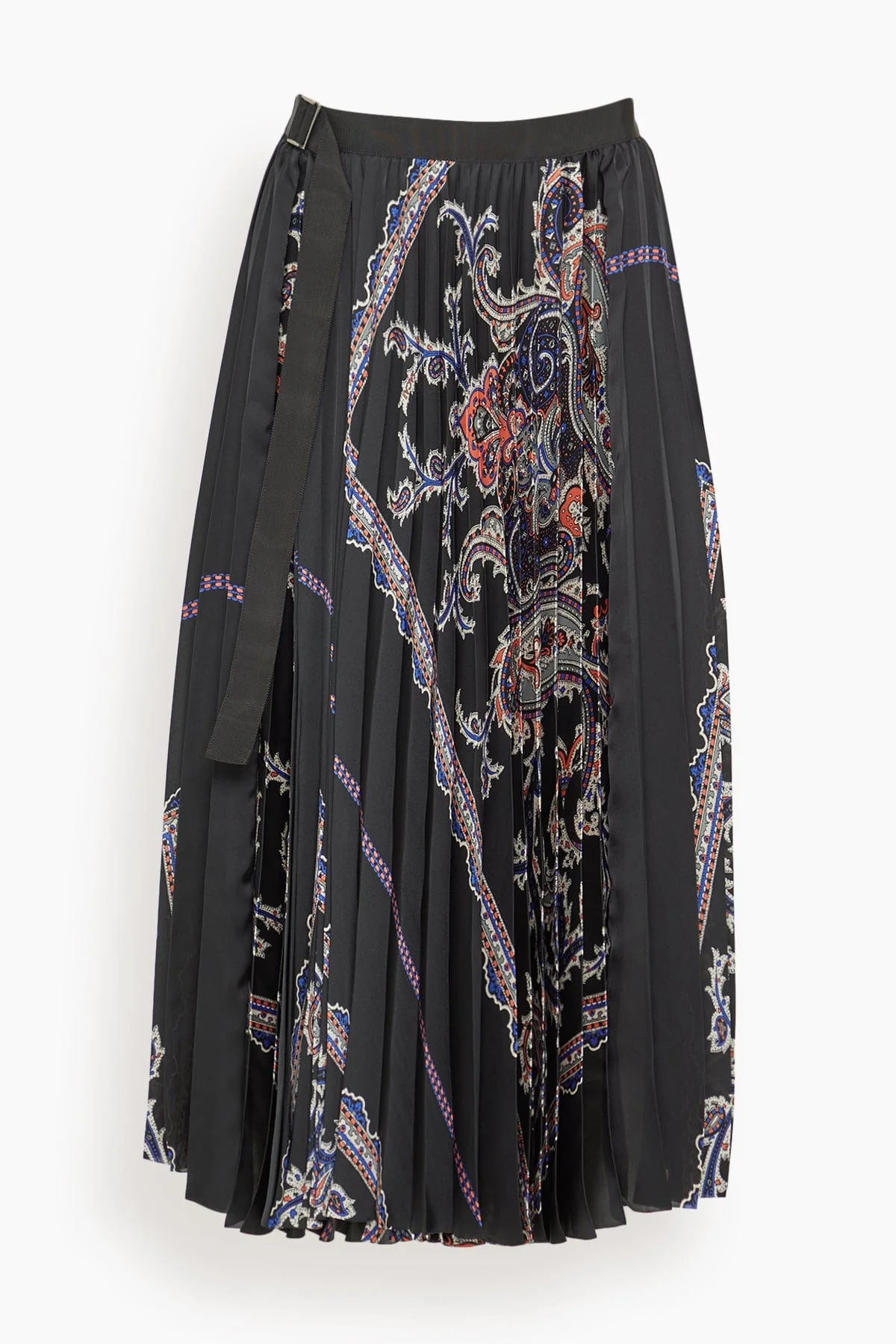 Paisley Print Skirt in Black
