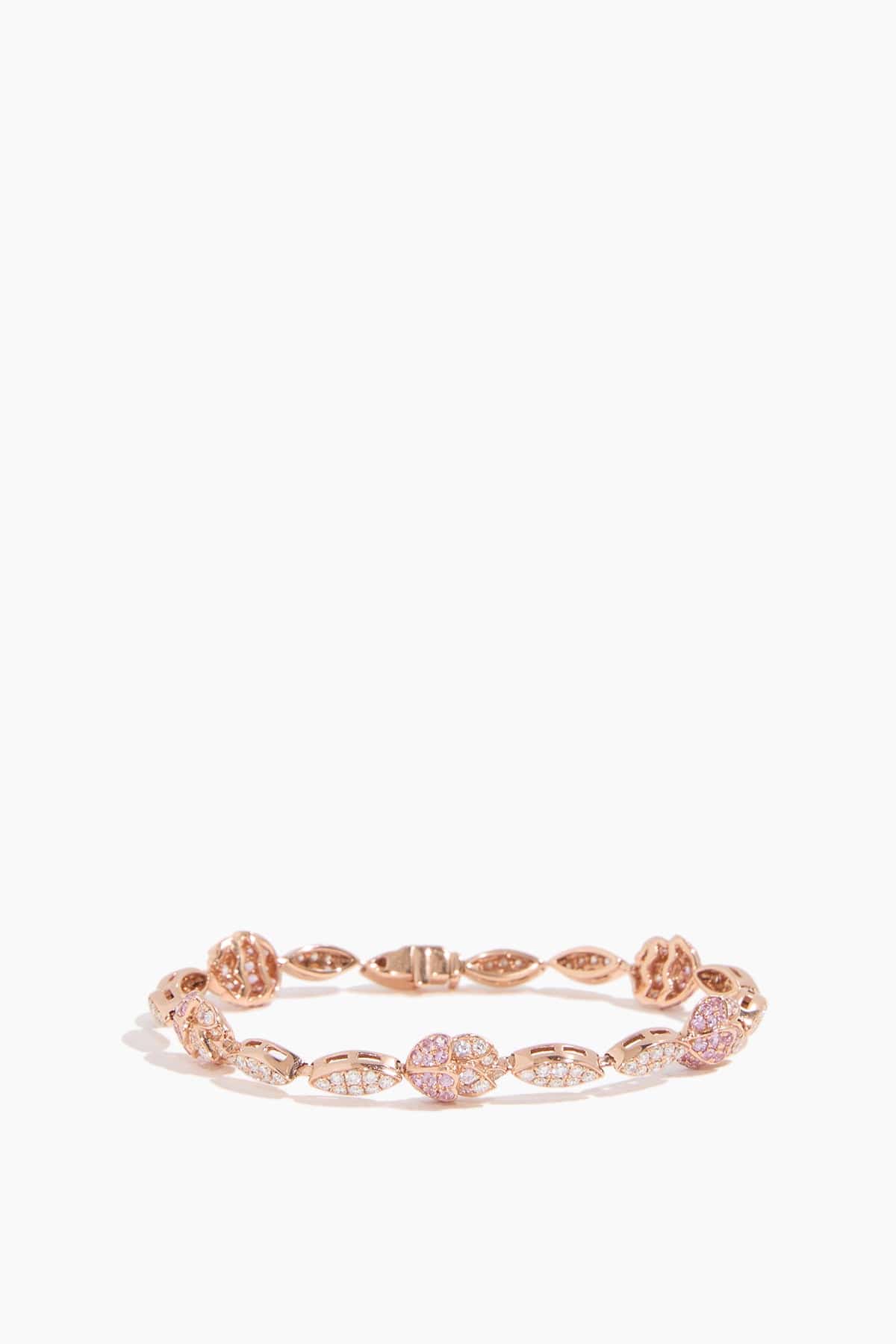 Peony Bud Bracelet in 18k Rose Gold