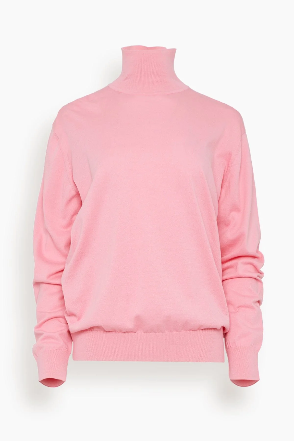 Perfect Turtleneck Pullover in Bubble Gum Pink