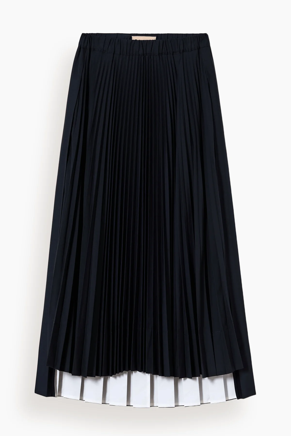 Pleated Skirt in Blue Black