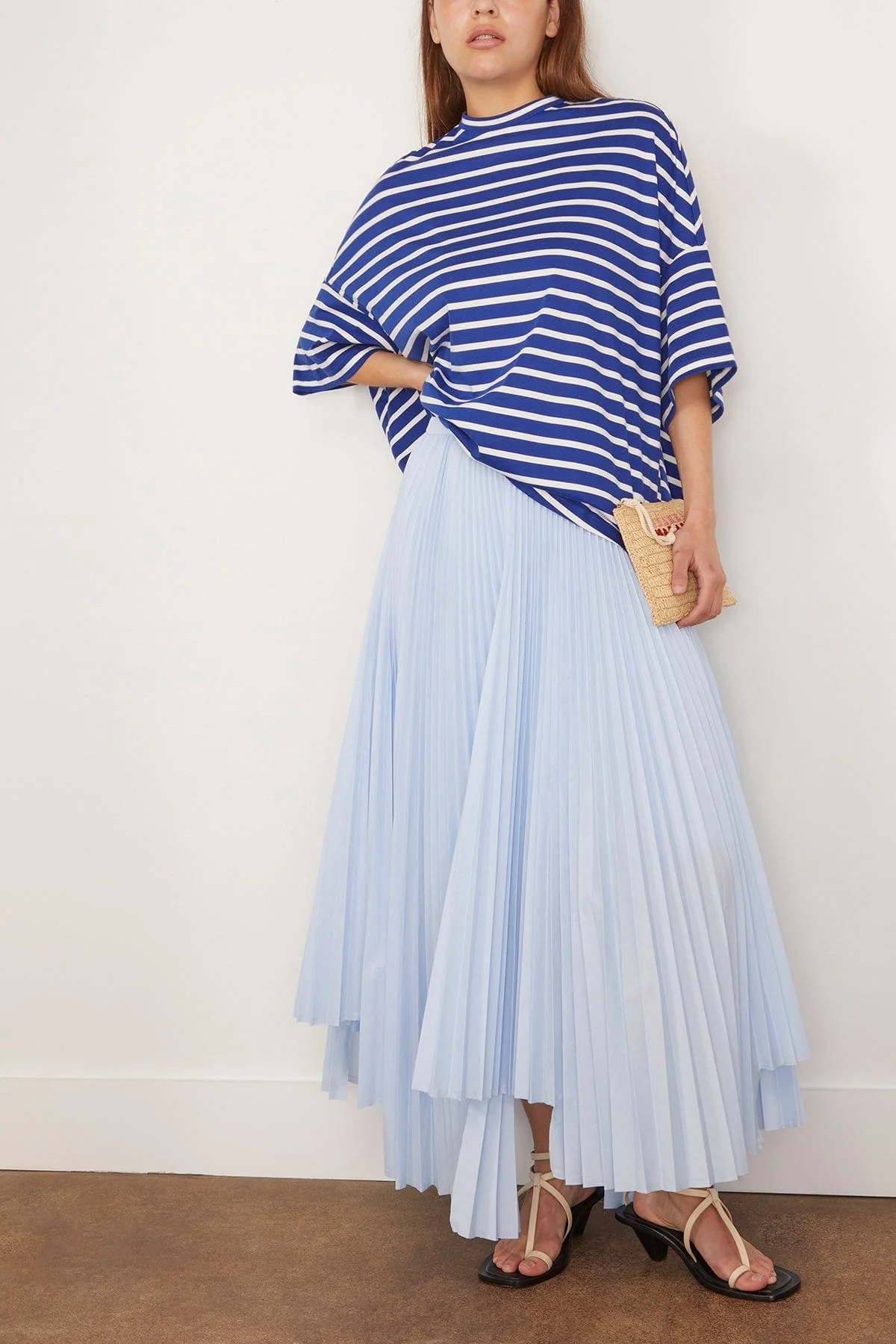 Pleated Skirt in Sky Blue - Image 2