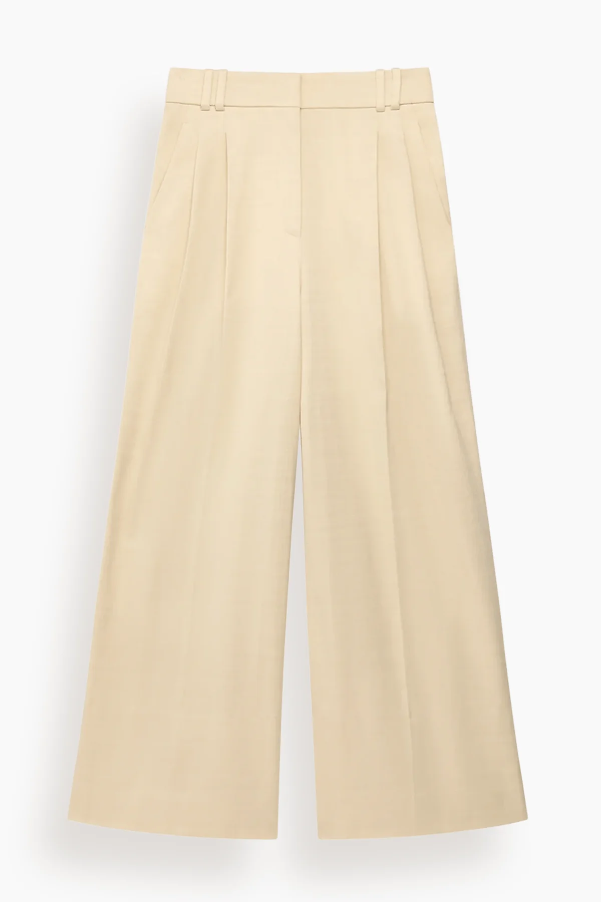 Pleated Trouser in Sand