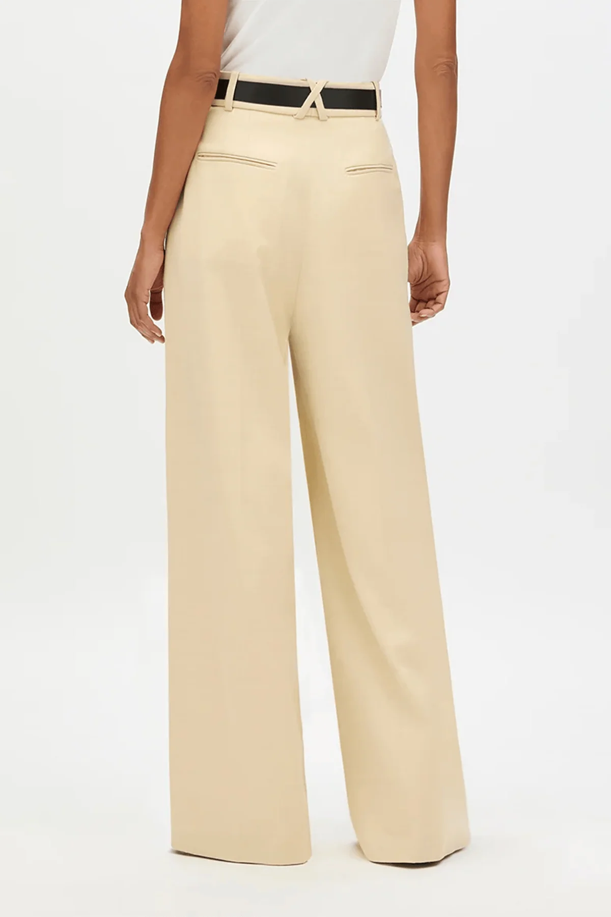 Pleated Trouser in Sand - Image 4