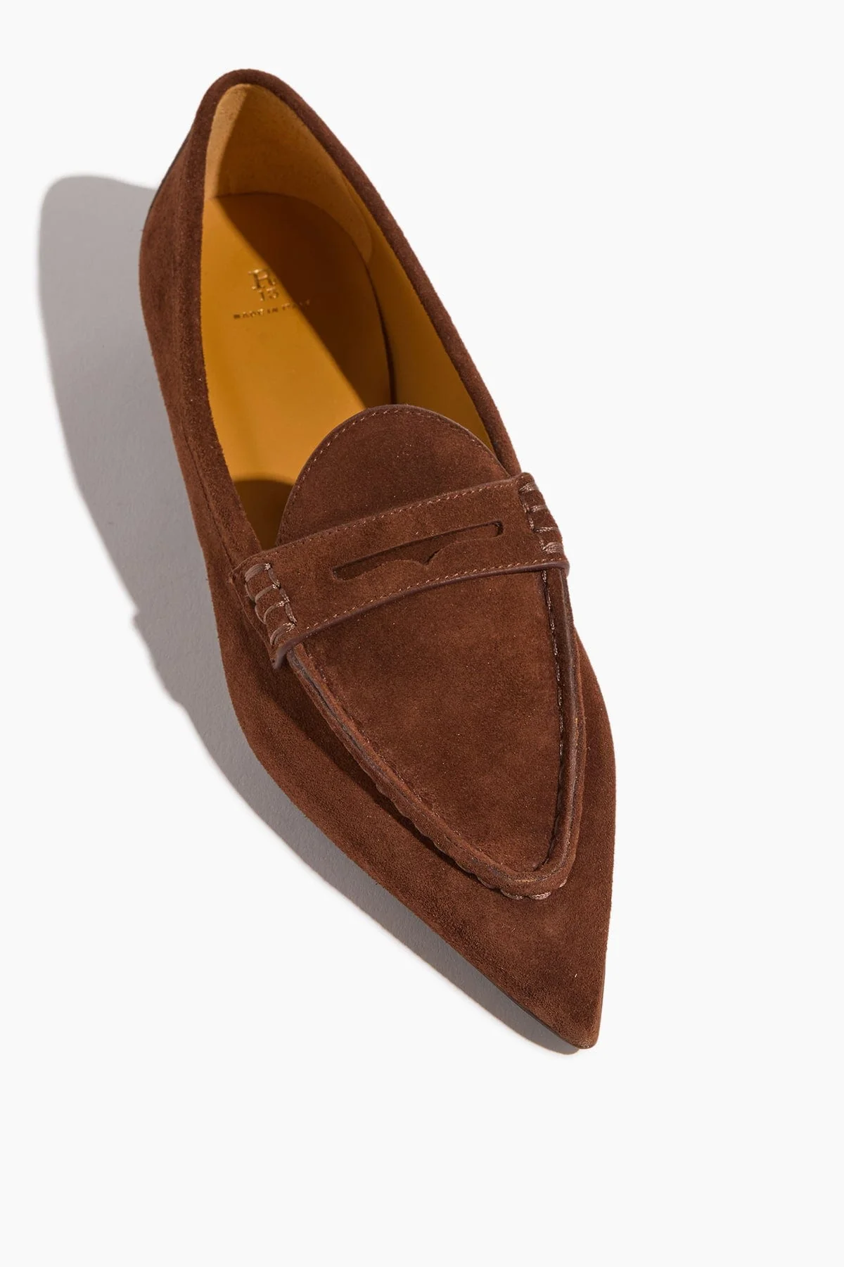 Pointed Toe Loafer in Brown Suede - Image 4