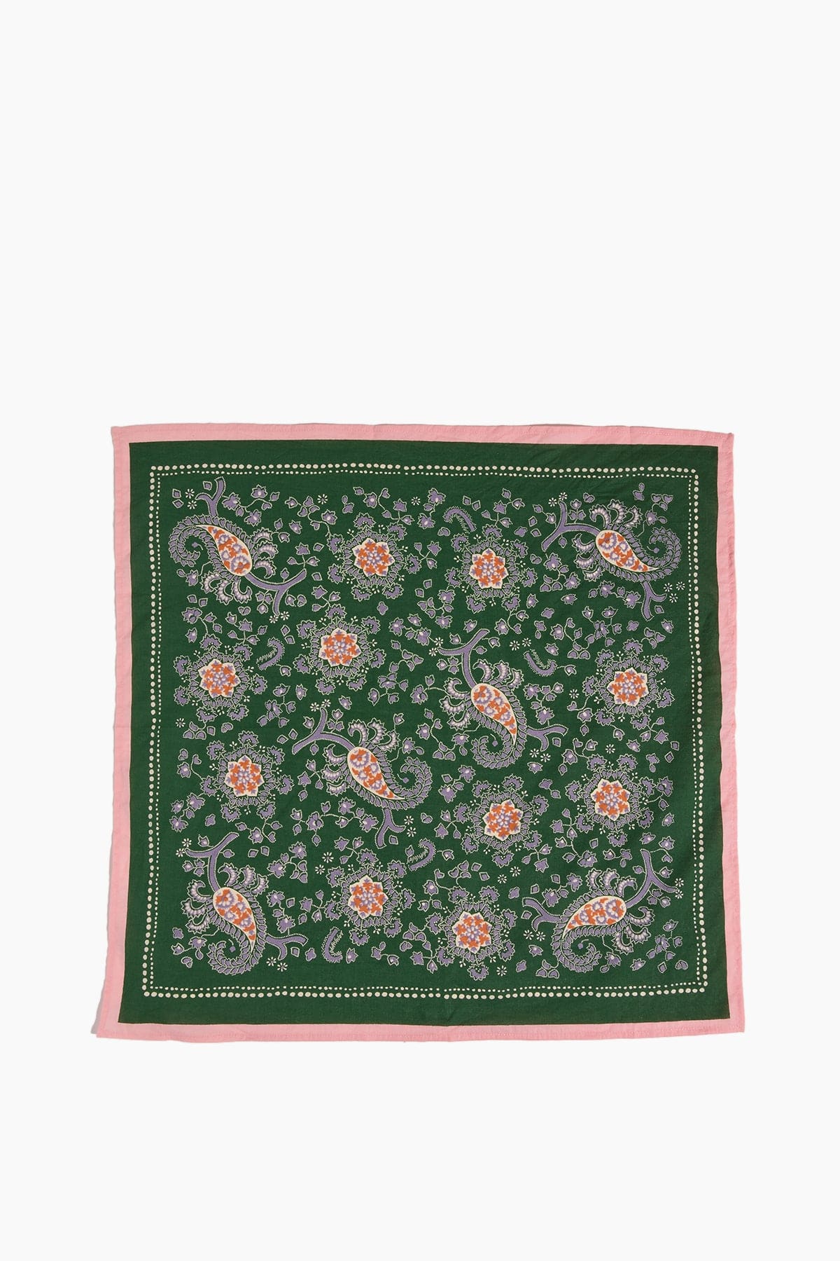Provencal Paisley Print Bandana in Croft Green - Image 3