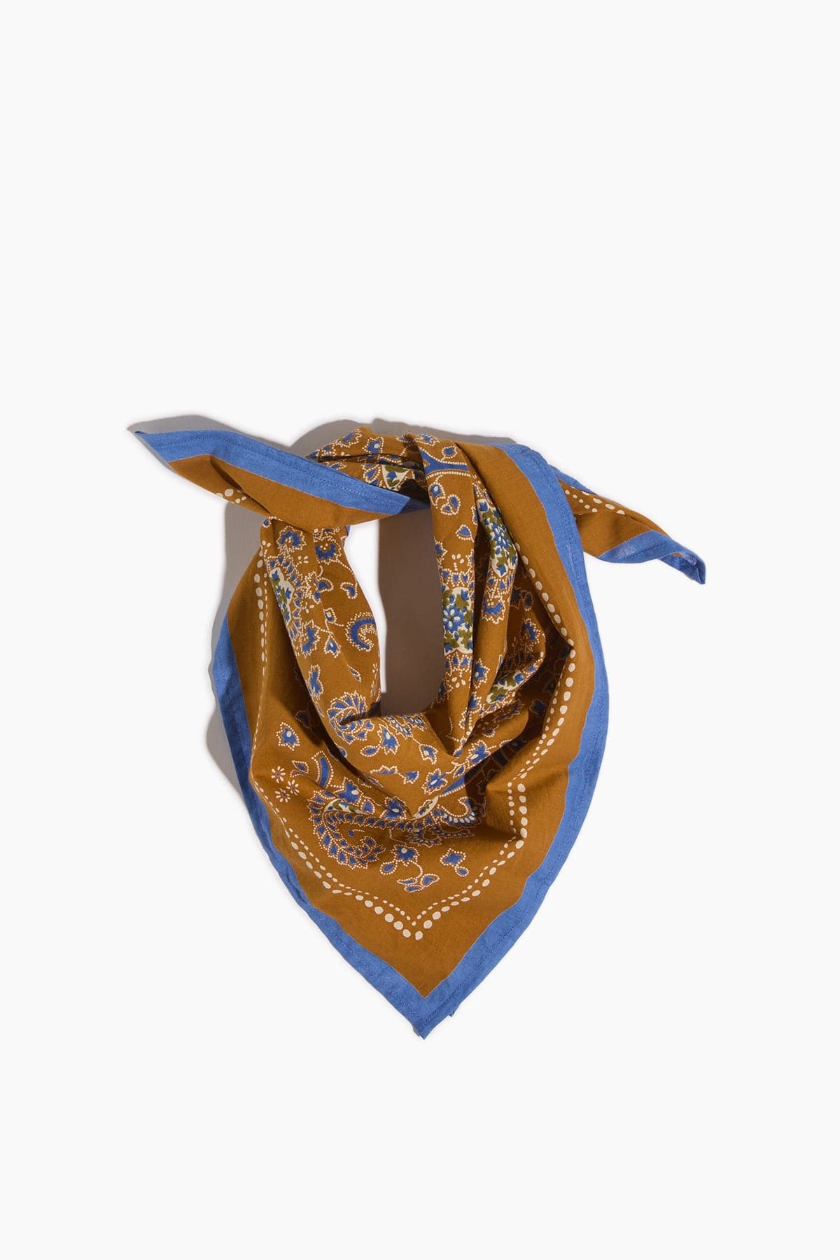 Provencal Paisley Print Bandana in Cumin