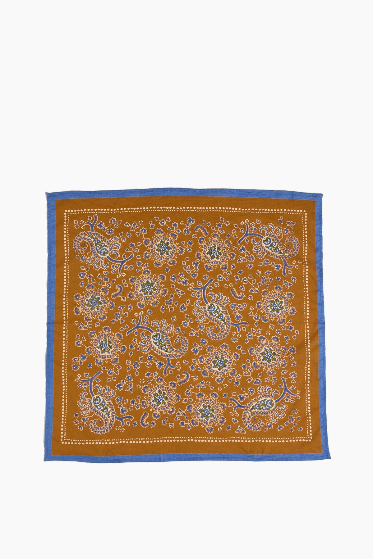 Provencal Paisley Print Bandana in Cumin - Image 4