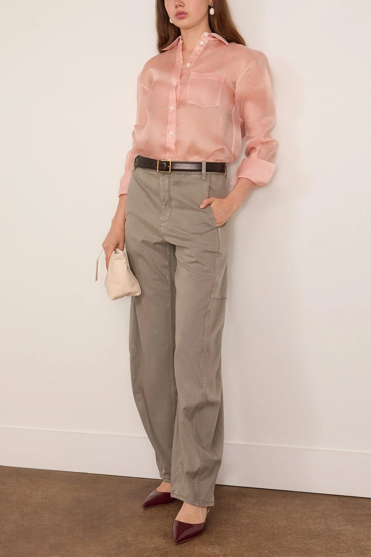 Reactive Garment Dyed Stretch Twill Sid Pant in Pewter - Image 2