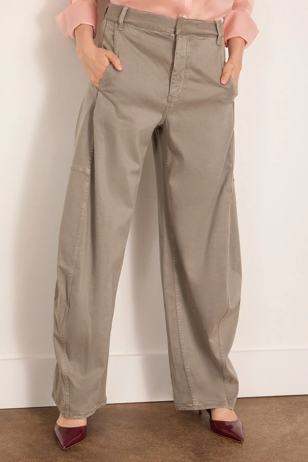 Reactive Garment Dyed Stretch Twill Sid Pant in Pewter - Image 3