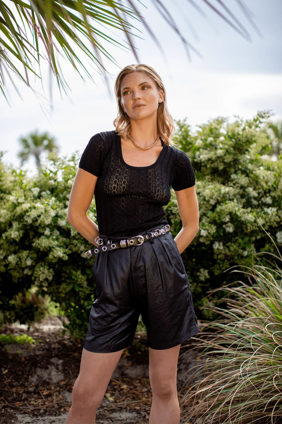 Revenge Belt in Black/Silver - Image 4