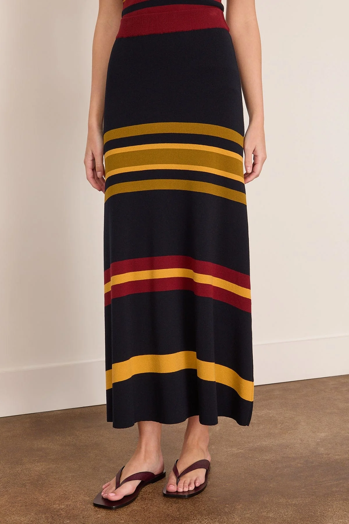 Rianda Knitted Skirt in Multi Stripes - Image 3