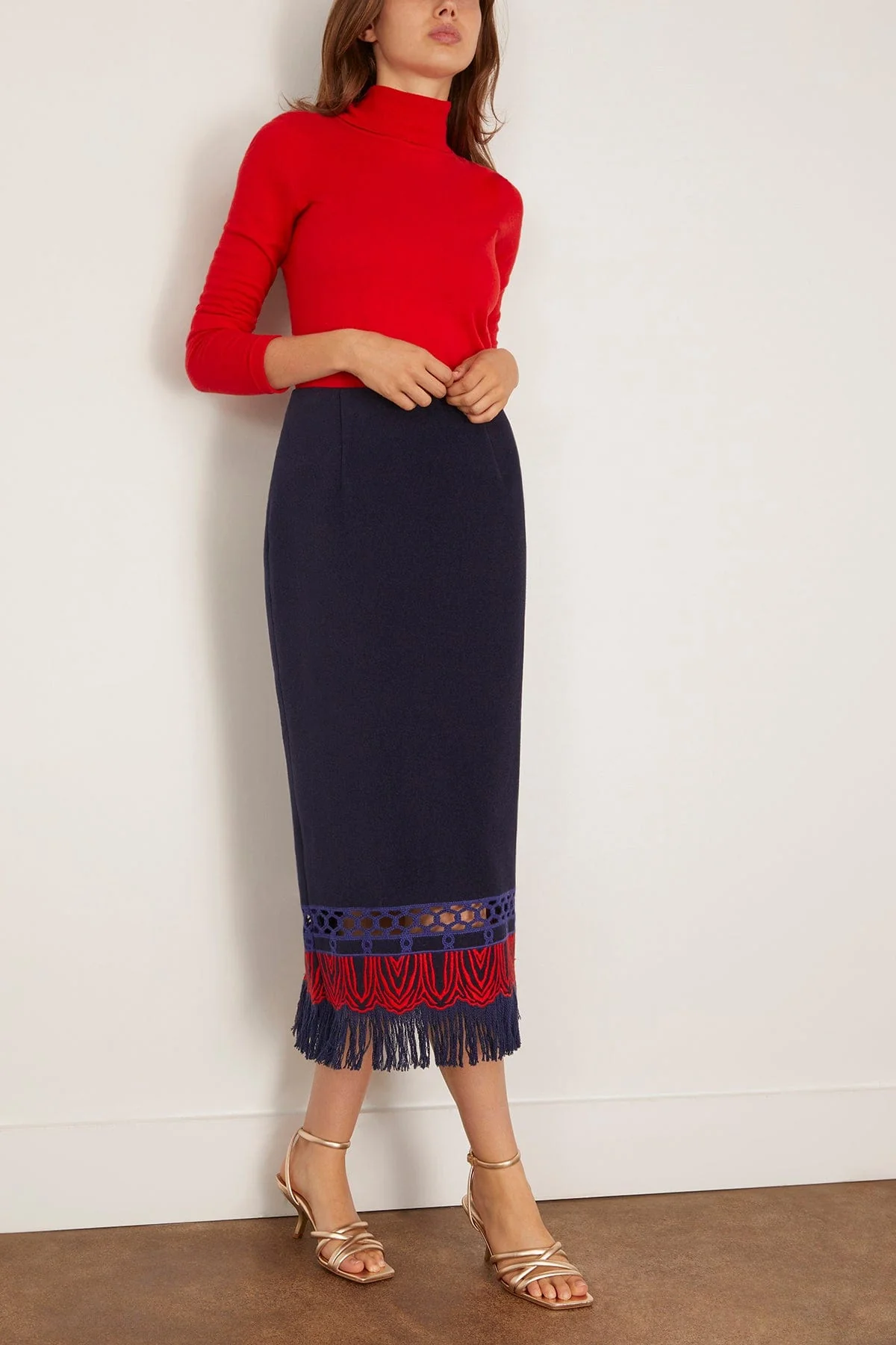 Rivington Skirt in Midnight Wool - Image 2
