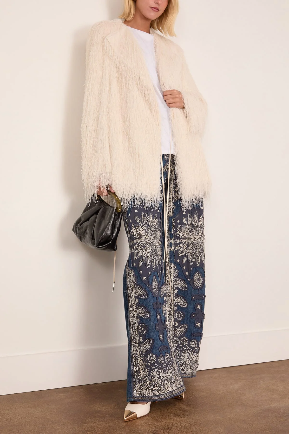 Rivla Short Coat in White - Image 2