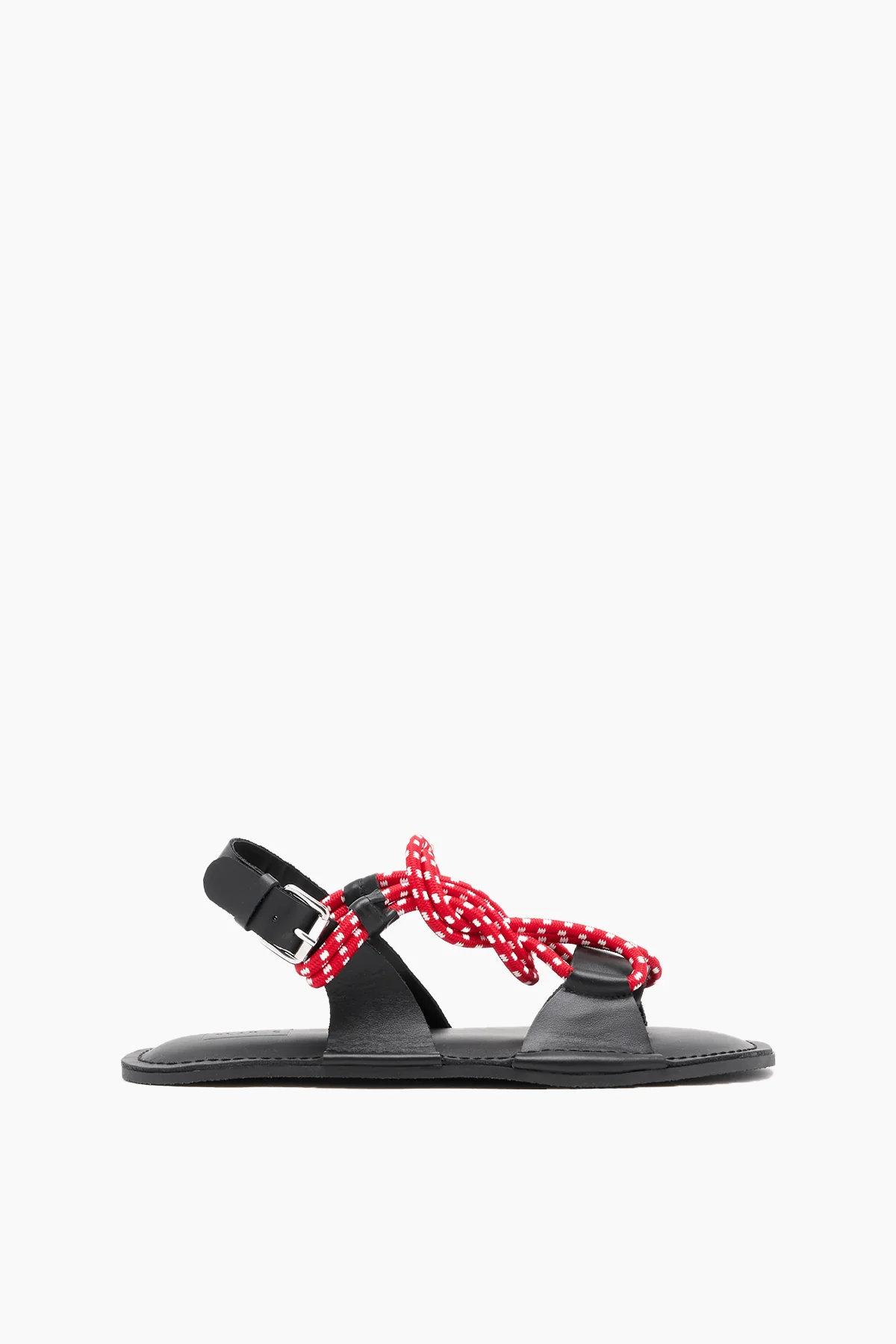 Rope Sandal in Red White