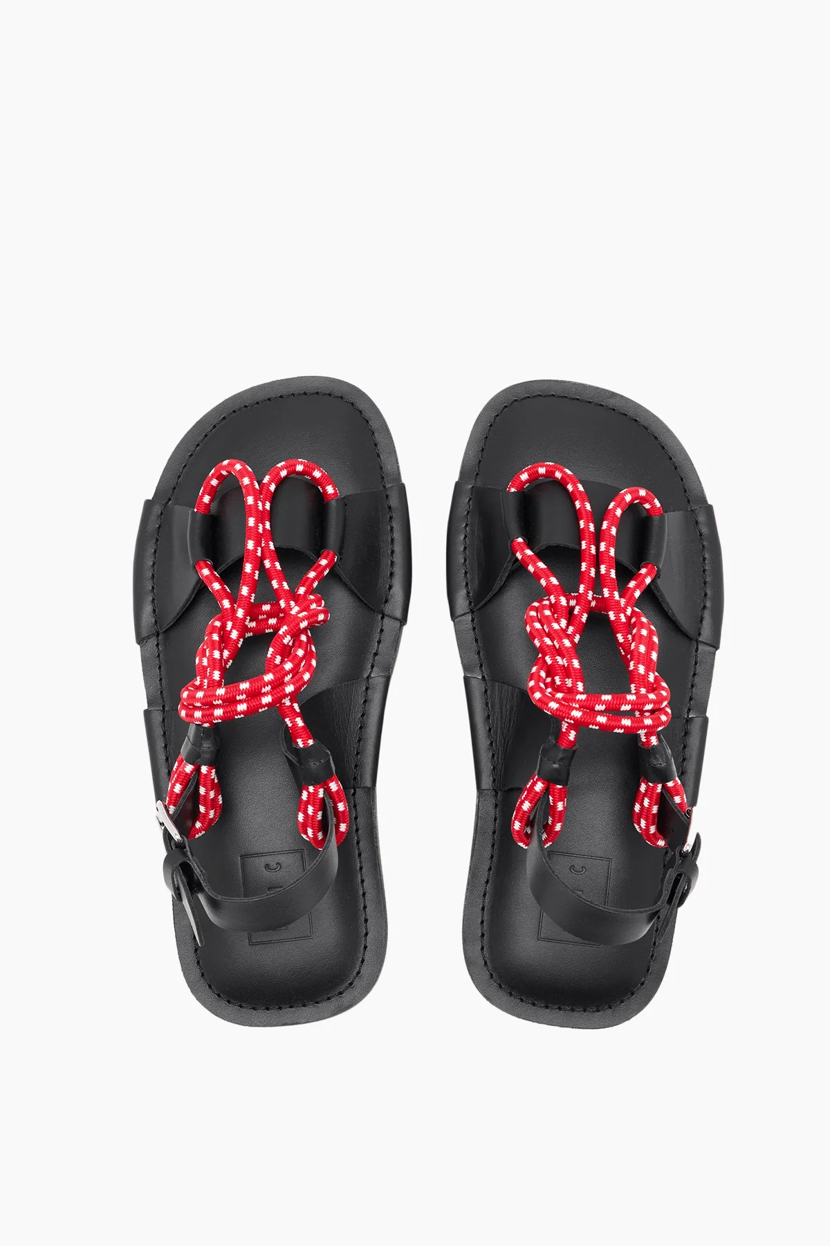 Rope Sandal in Red White - Image 4