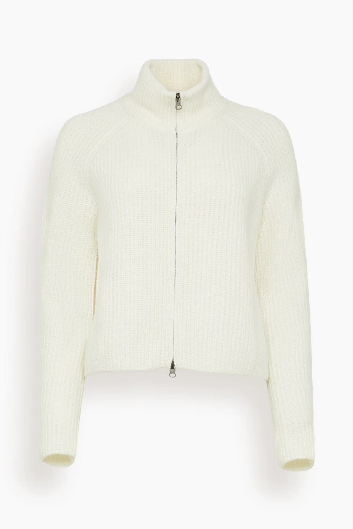 Sadie Zip Cardigan in Cream