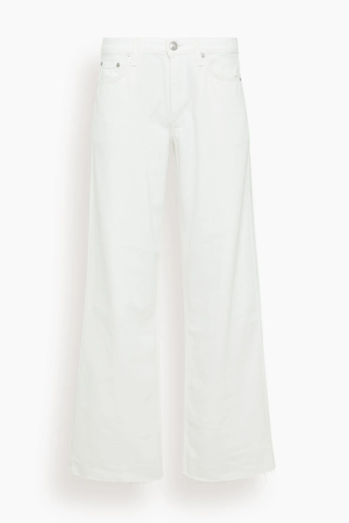 Saige Full Straight Jeans in White