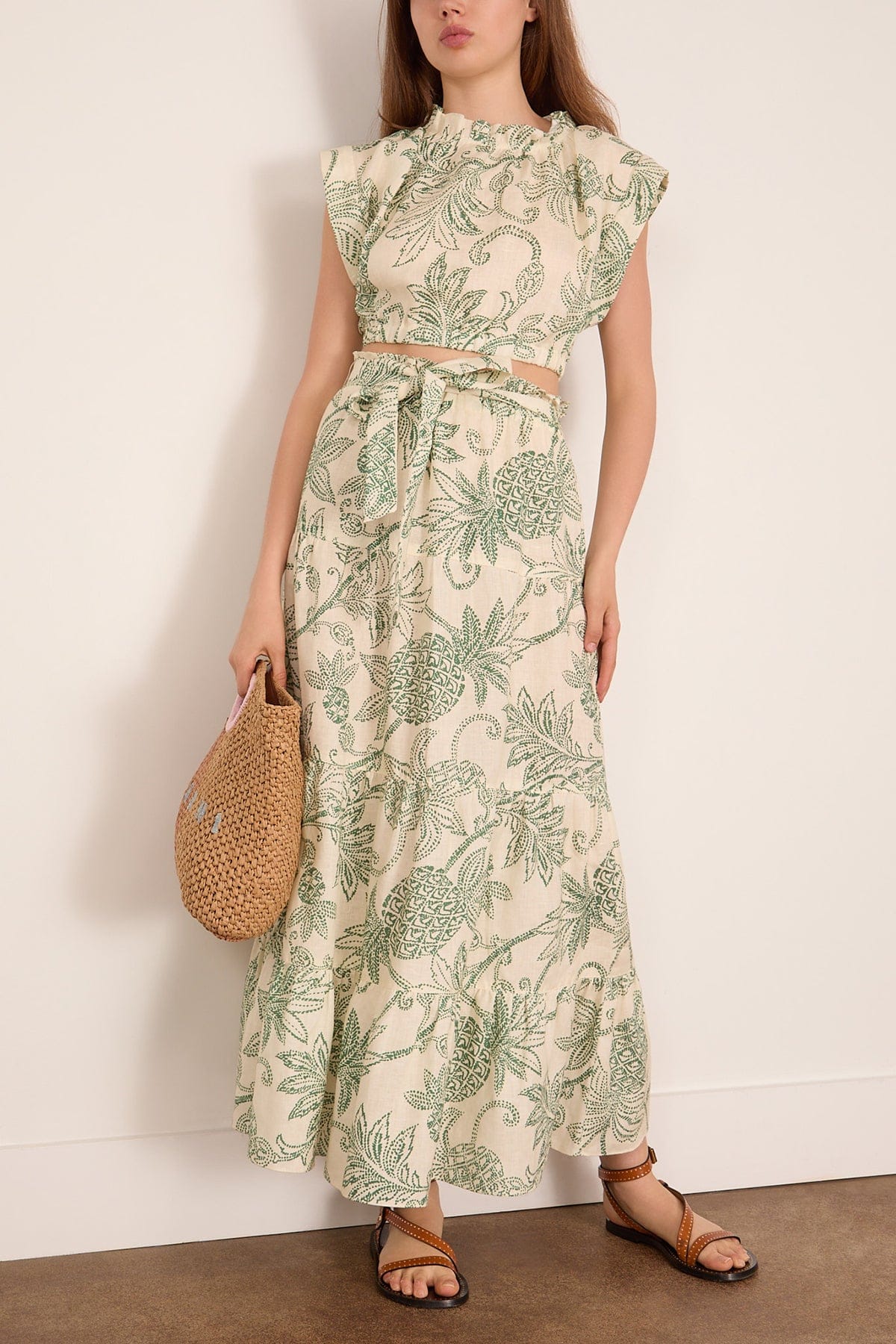 Sanaa Skirt in Mokata Green - Image 2
