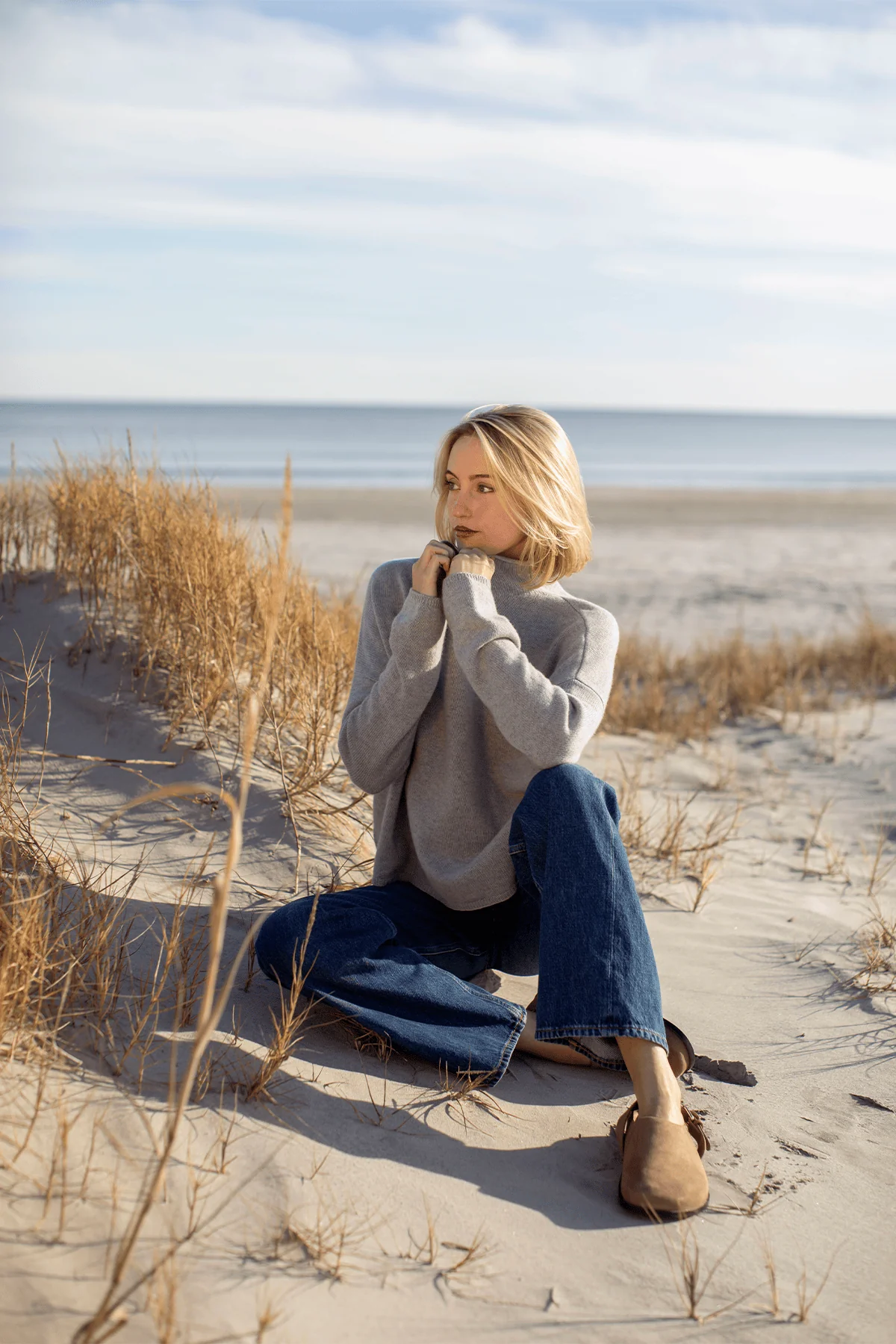 Sandy Sweater in Dove Grey - Image 5