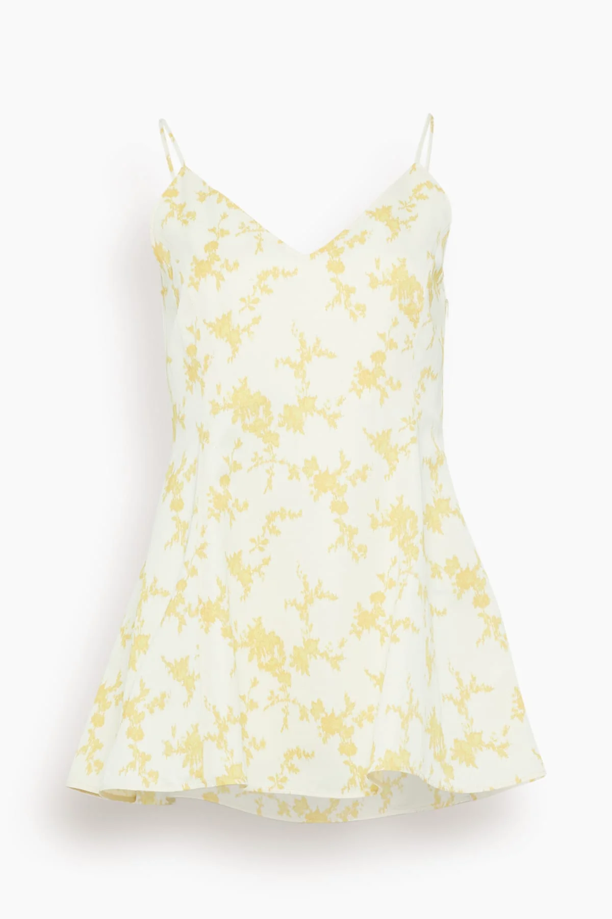 Sculpted Printed Strap Top in Daffodil Bouquet