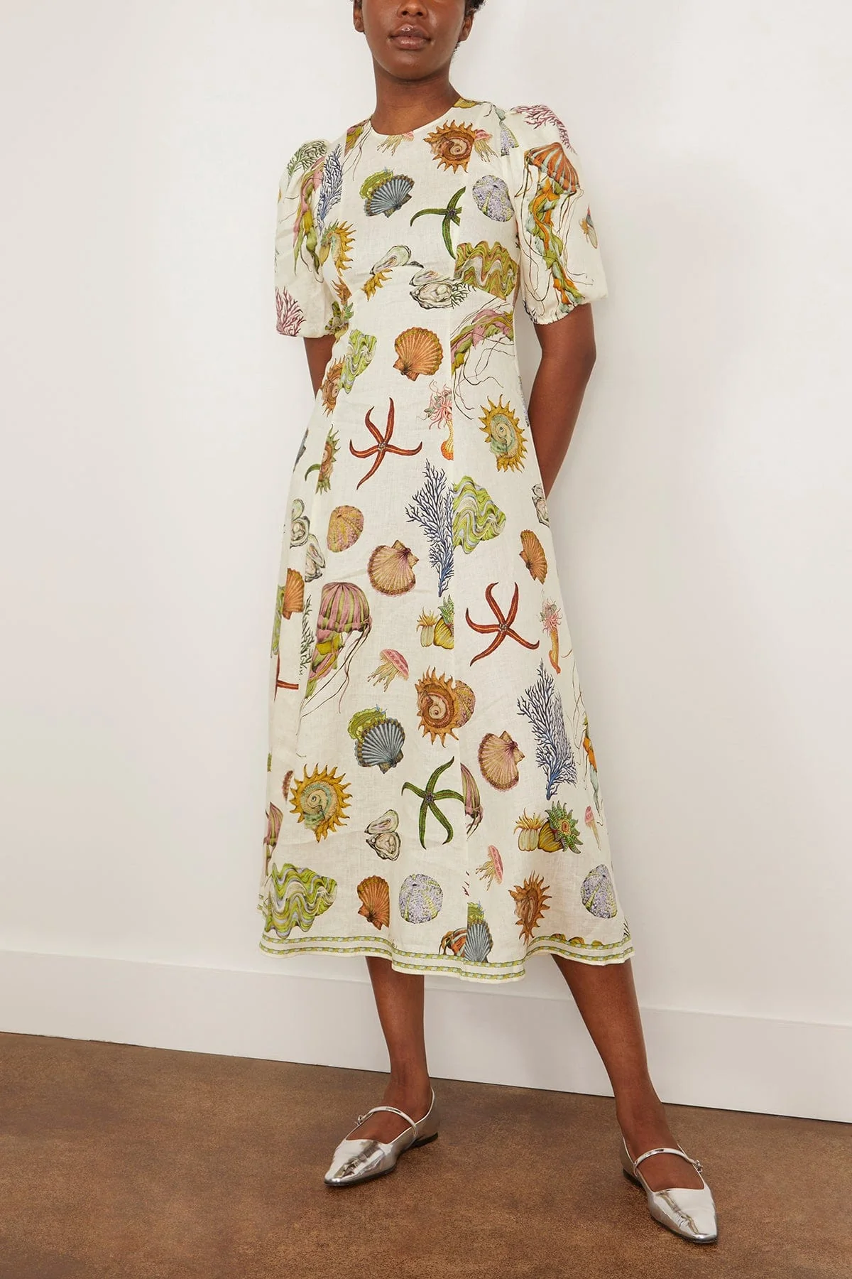Sea Midi Dress in Cream (TS) - Image 3