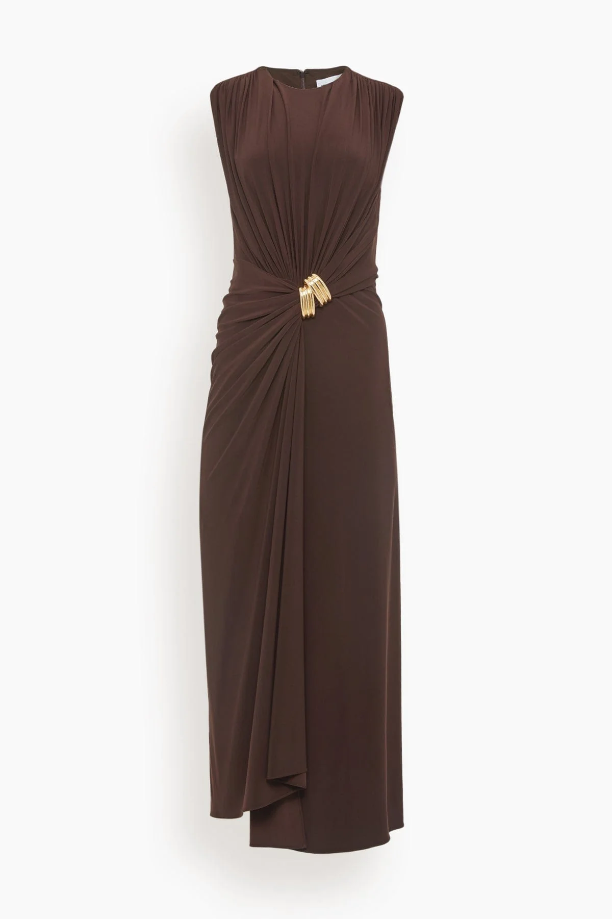 Serena V-Neck Dress in Espresso