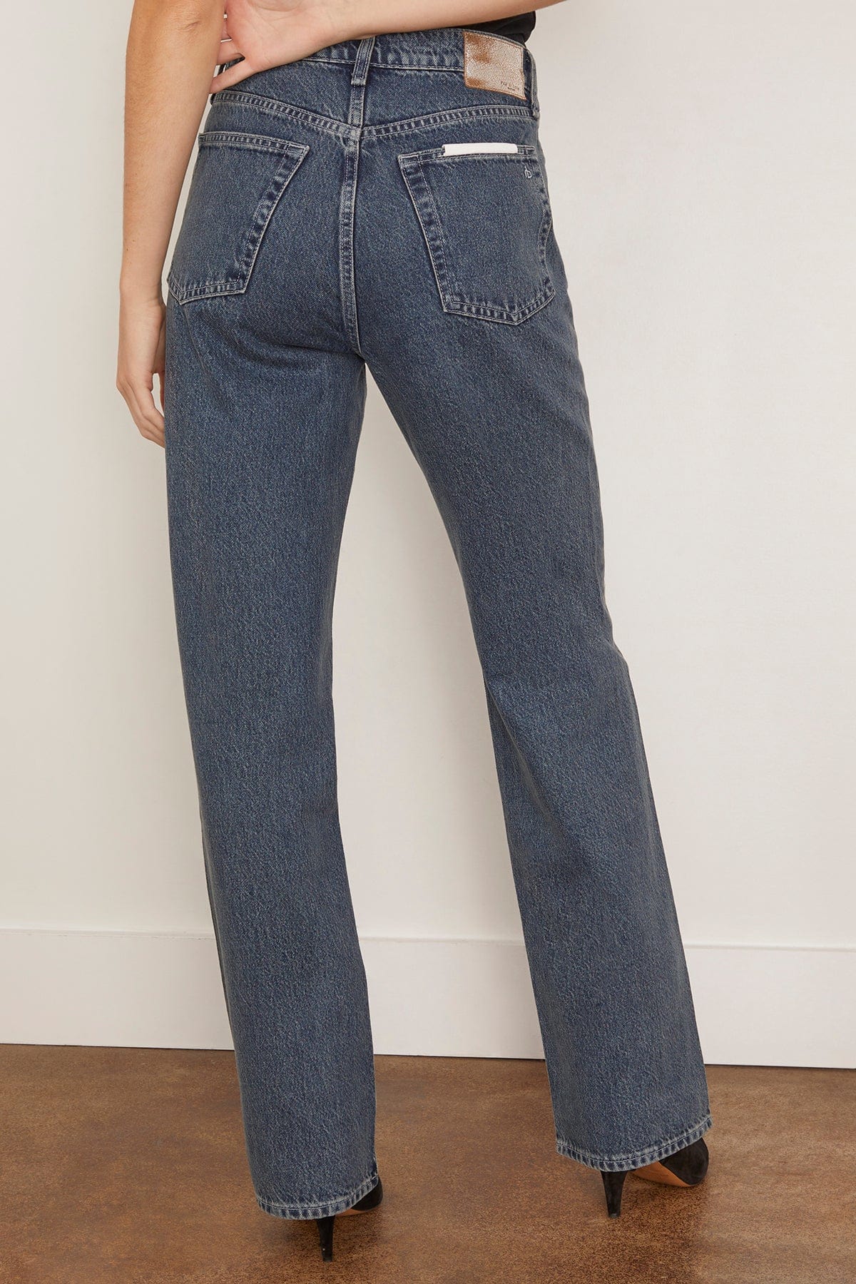 Shea High Rise Full Relaxed Straight Jean in Kingston - Image 4