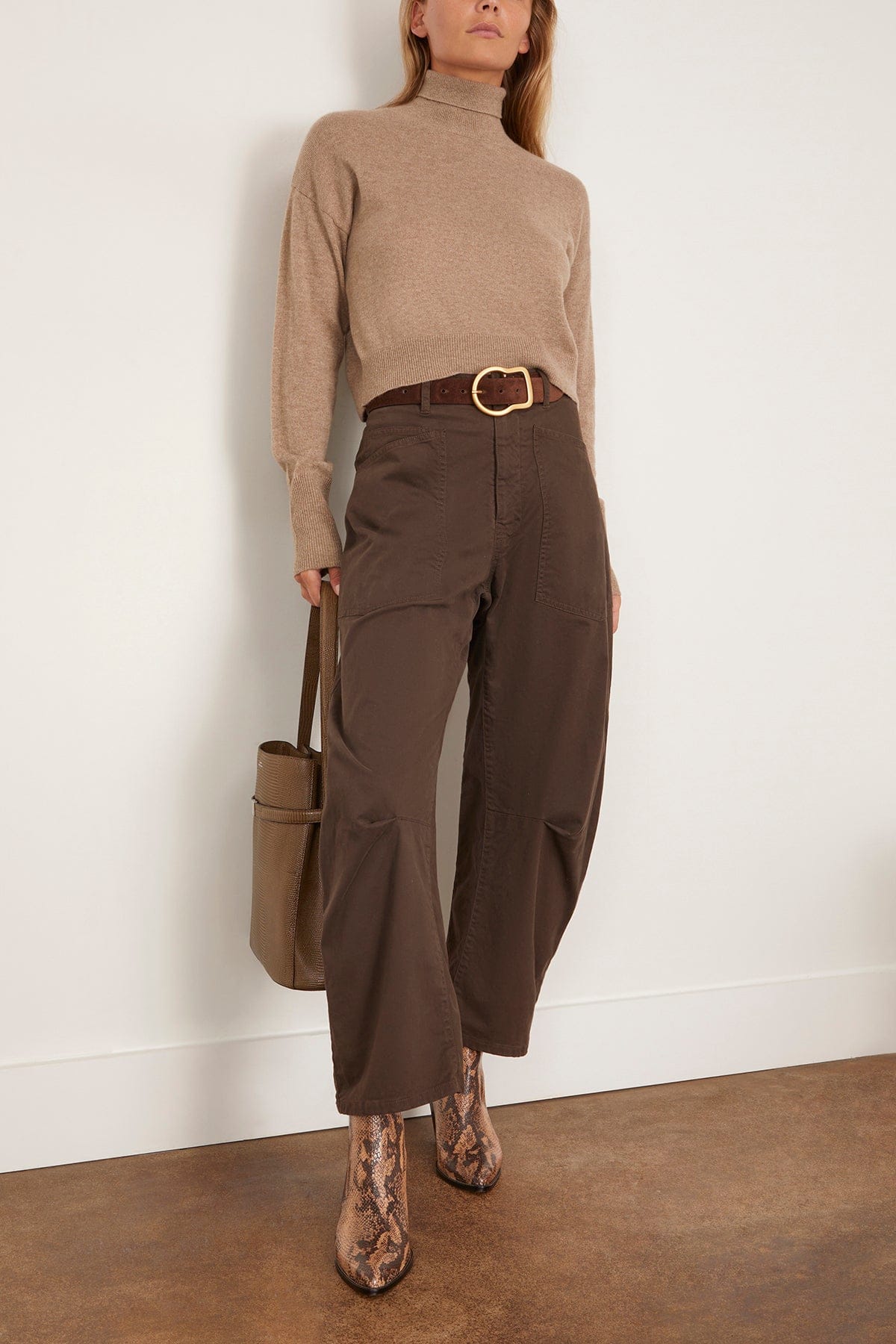 Shon Pant in Chocolate Brown - Image 2