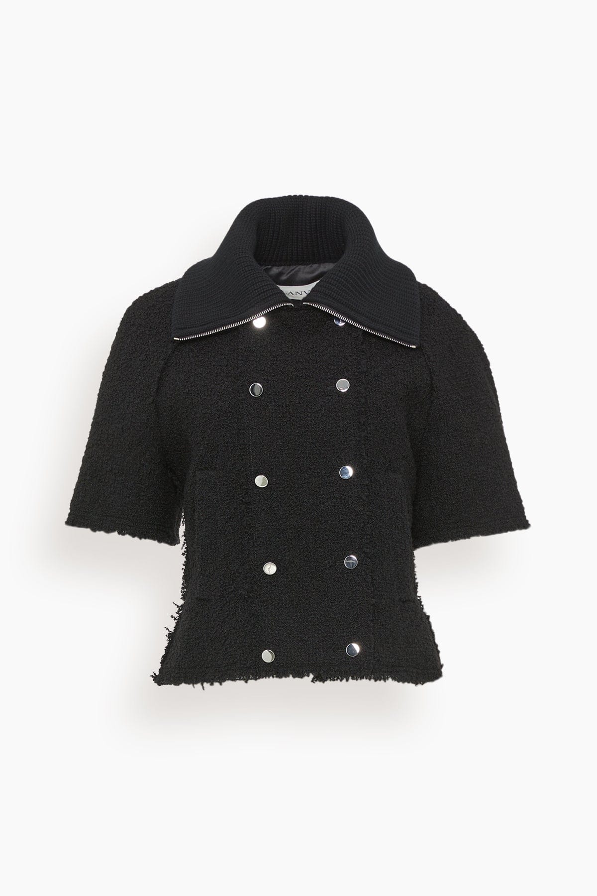 Short Sleeve Jacket in Black