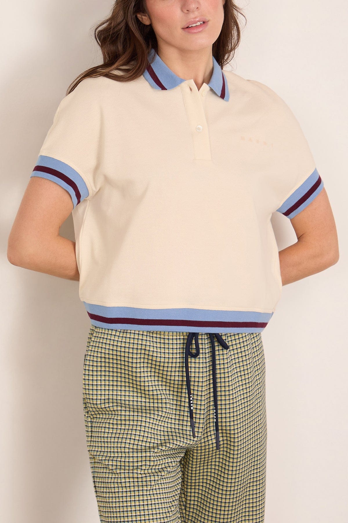 Short Sleeve Polo in Bone - Image 3