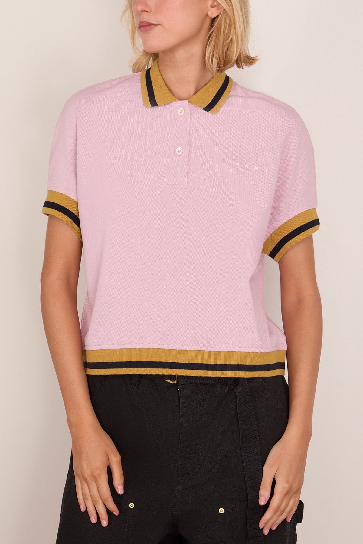 Short Sleeve Polo in Quartz - Image 3