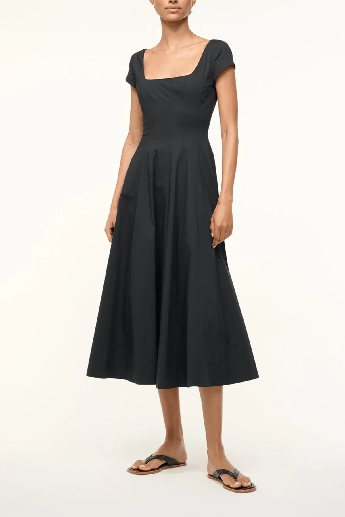 Short Sleeve Wells Dress in Black - Image 2