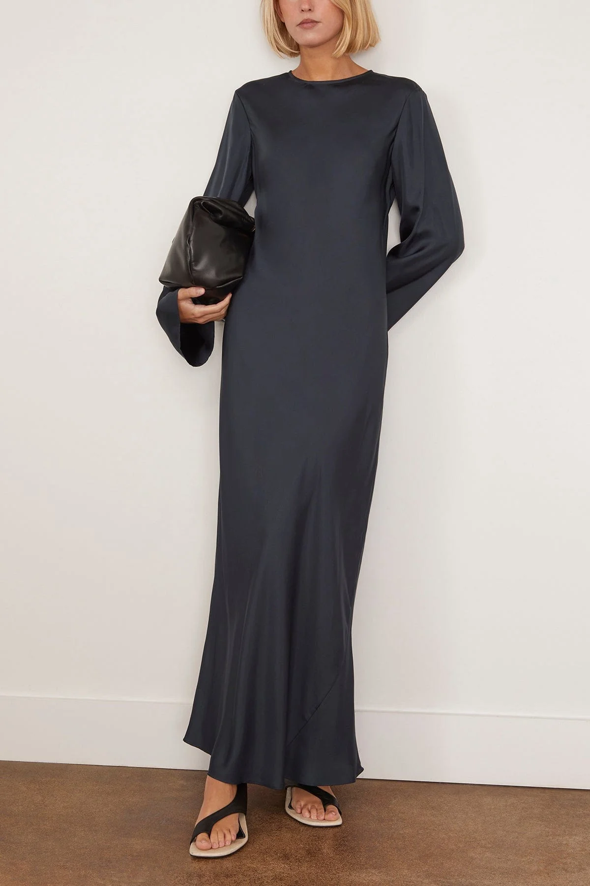 Signature Silk Dress in Storm - Image 2