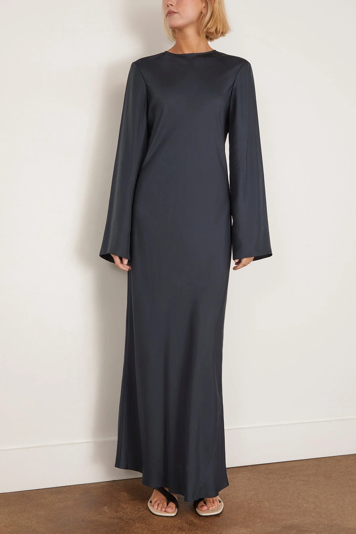 Signature Silk Dress in Storm - Image 3