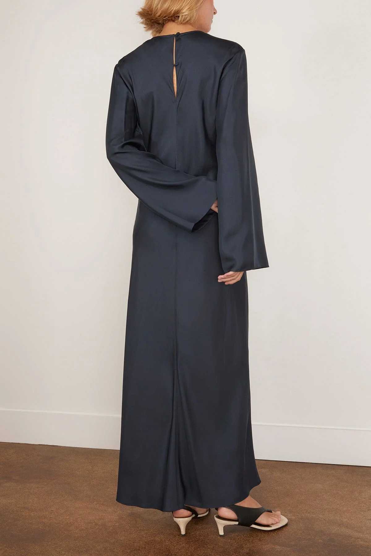 Signature Silk Dress in Storm - Image 4