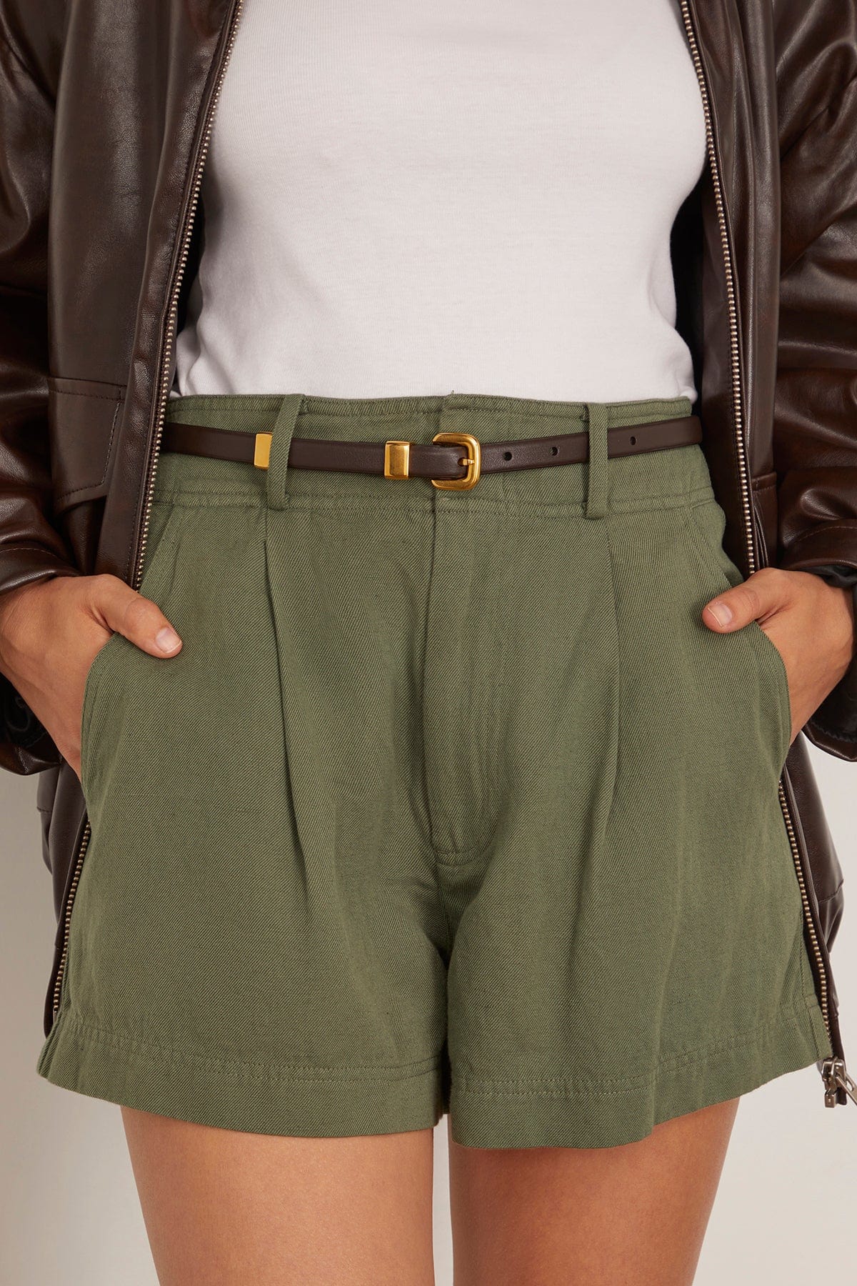 Skinny Belt in Tobacco - Image 2