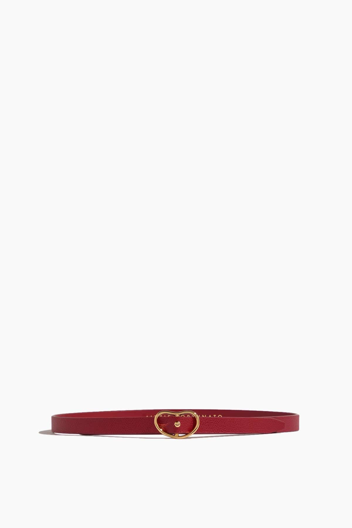 Skinny Georgia Belt in Red