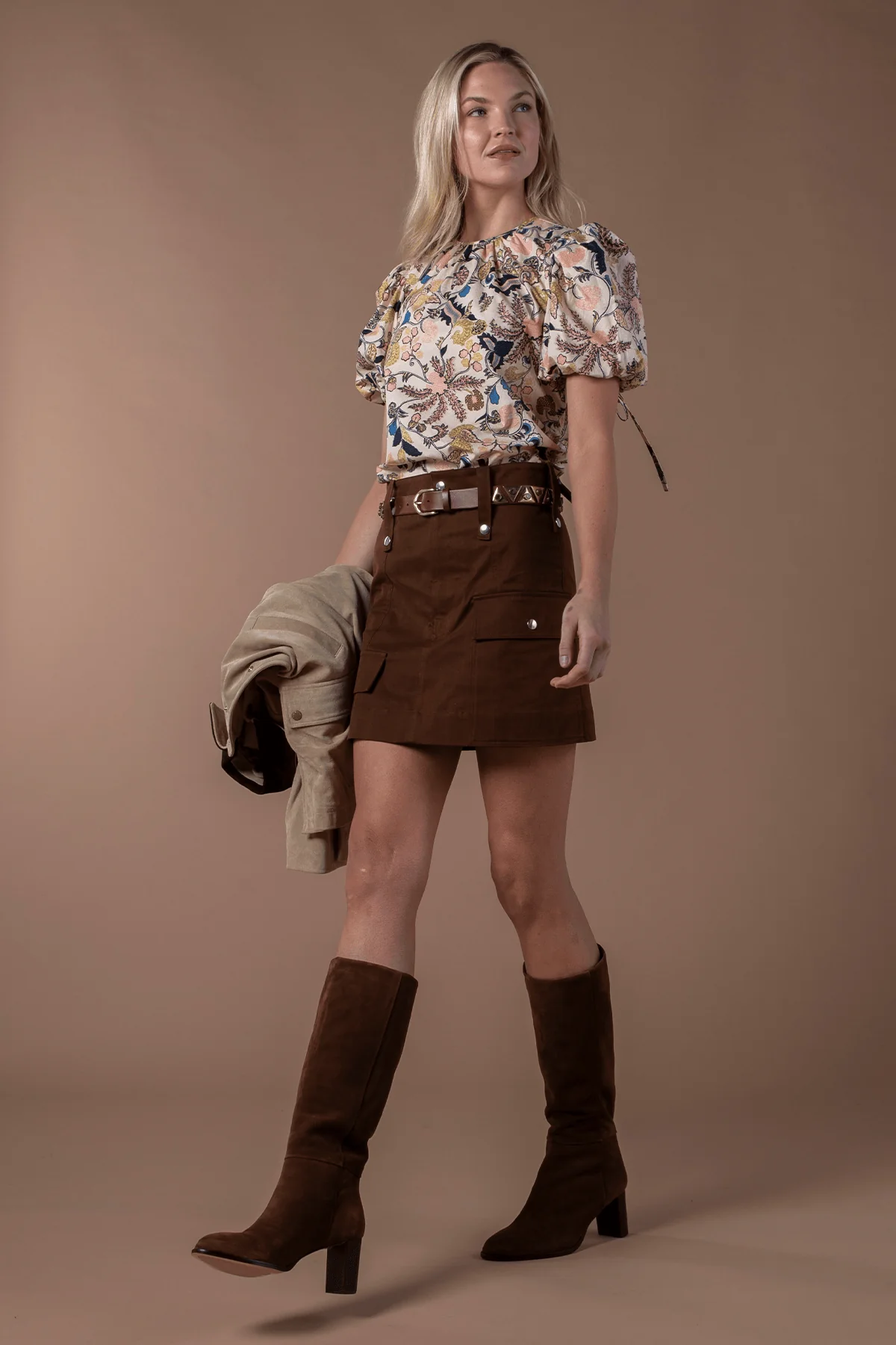 Skirt in Coffee - Image 5