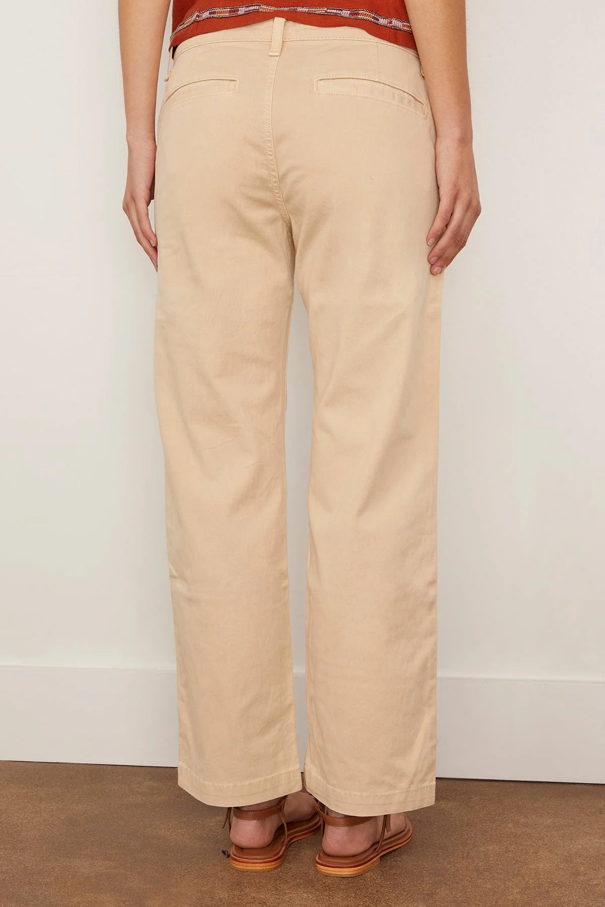 Slim Chino Pant in Washed Ecru - Image 5
