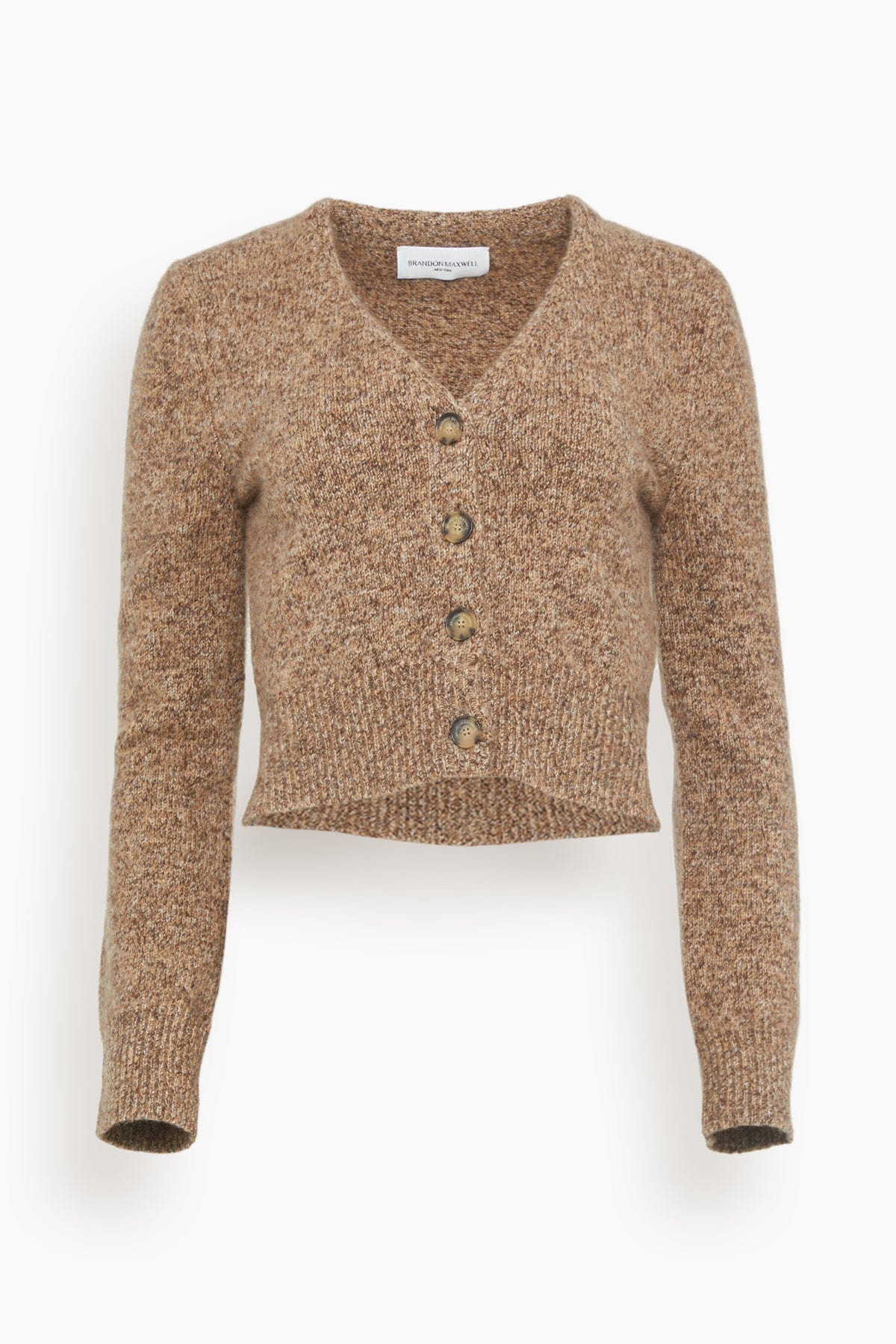 Sloane Cardigan Sweater in Marled Brown