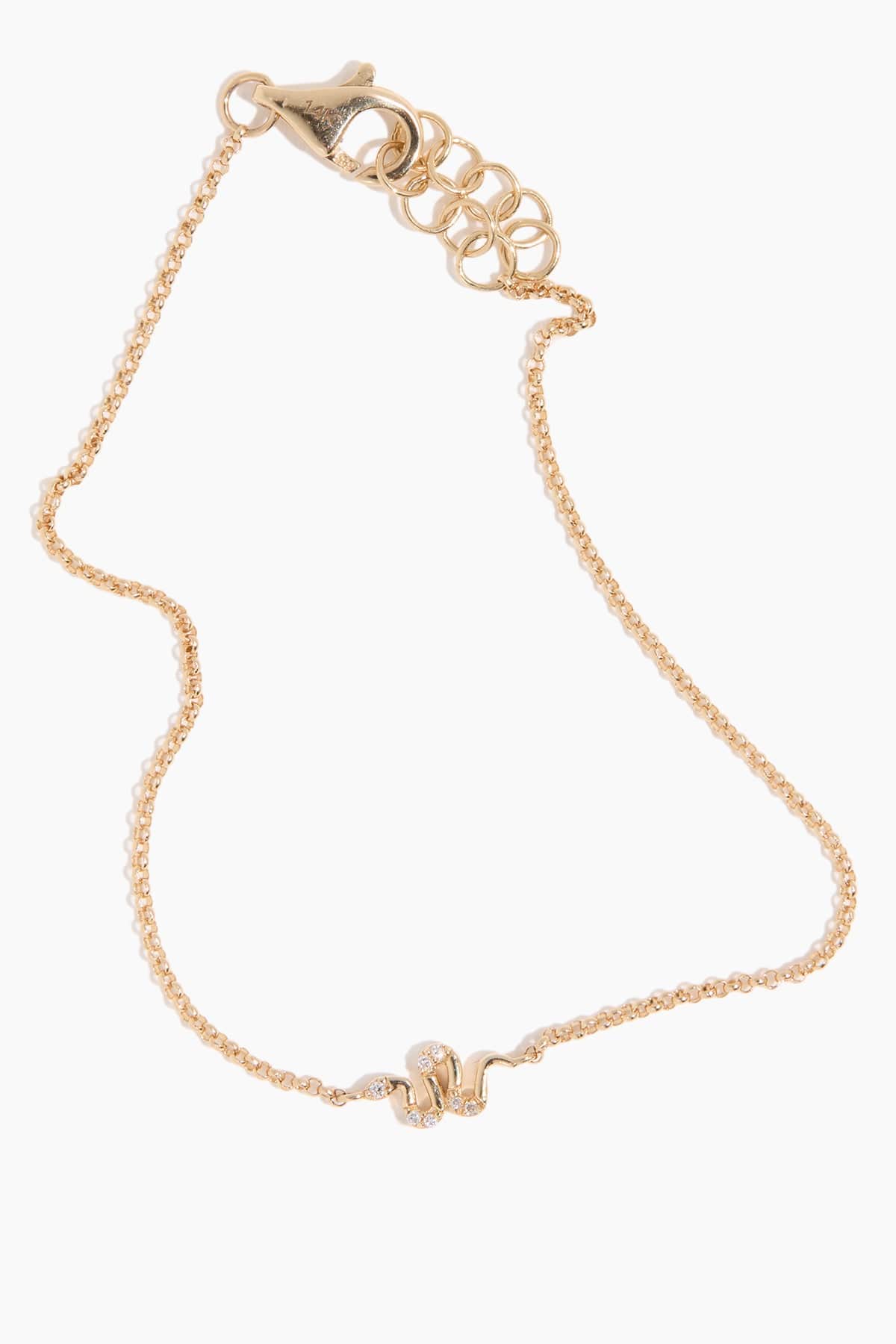 Snake Chain Bracelet in 14k Yellow Gold - Image 3