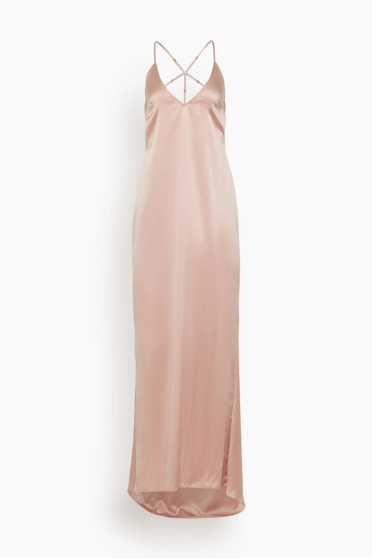 Soie T-Back Gown in Buff