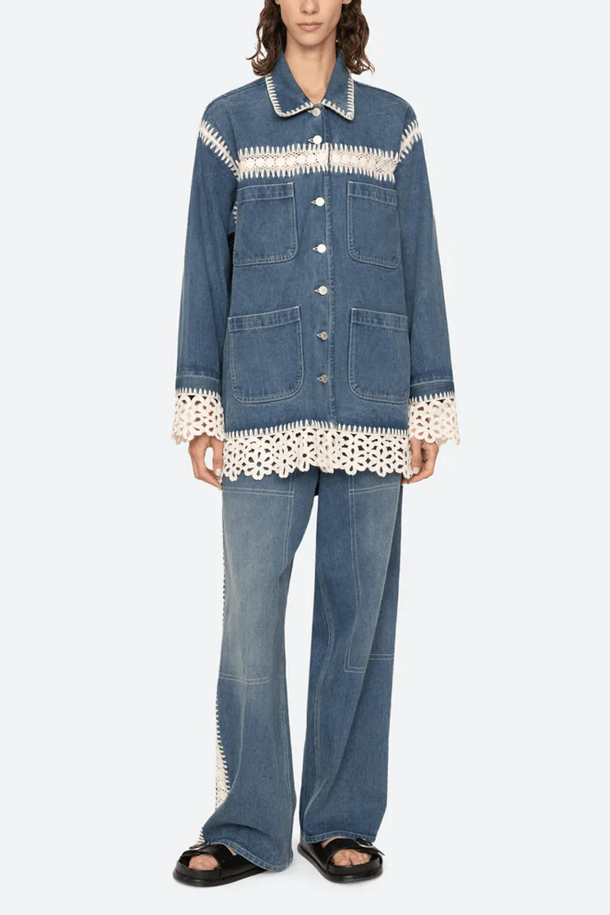 Stasia Denim Jacket in Blue - Image 2