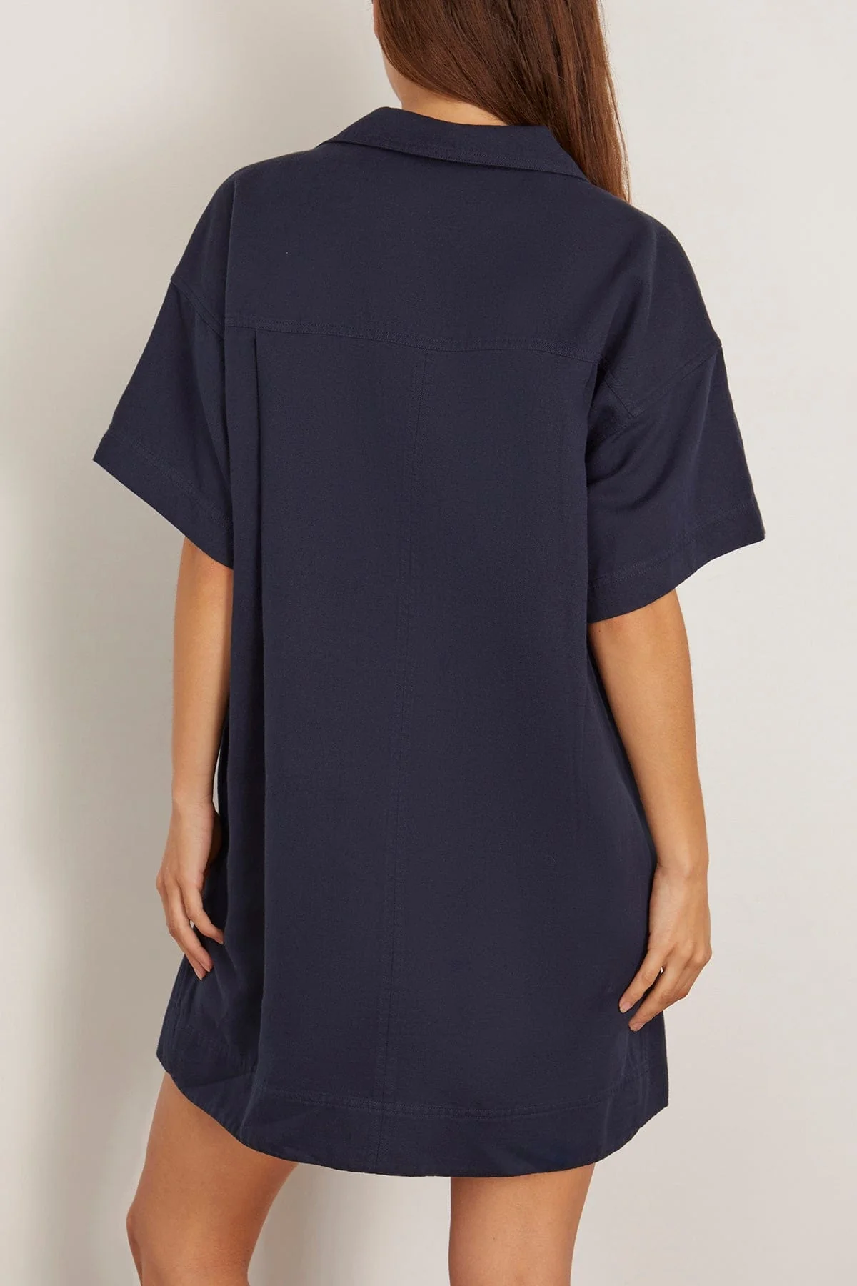 Stefana Shift Dress in Navy - Image 4