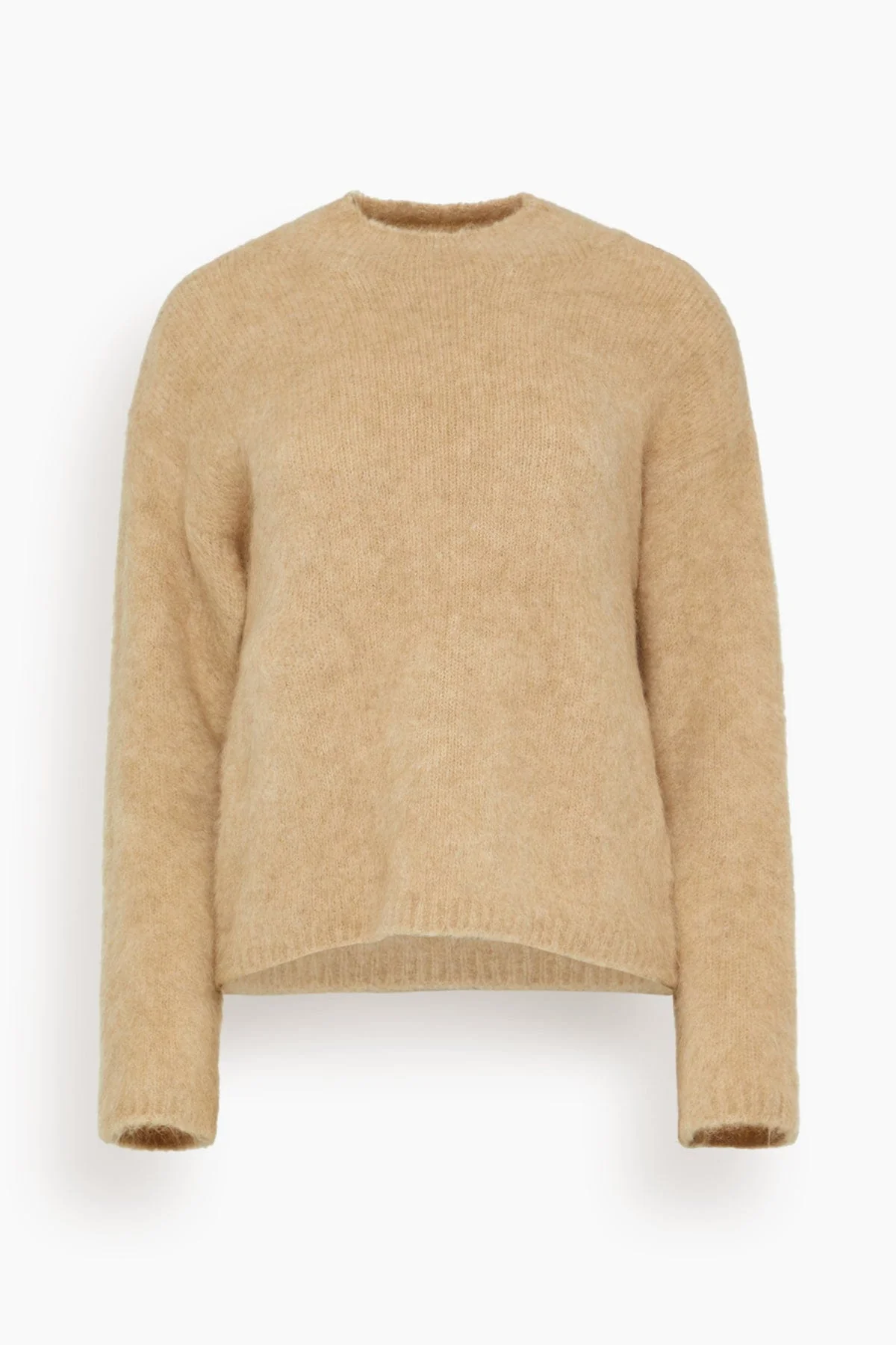 Stretch Baby Suri Alpaca Oversized Sweater in Honey